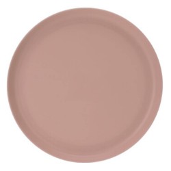 Dinerbord - roze - kunststof/melamine - 25 cm - Campingborden