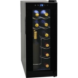 vidaXL Wijnkoeler voor 12 flessen met LCD-scherm 35 L