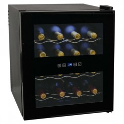 vidaXL Wijnkoeler voor 16 flessen met LCD-scherm 48 L